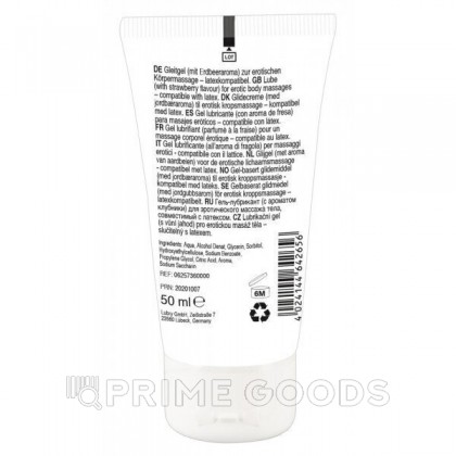 Массажный гель Lick It! с ароматом клубники, 50 мл от sex shop primegoods фото 4