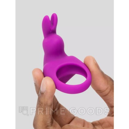 Эрекционное кольцо Happy Rabbit с вибрацией, фиолетовое, кейс в комплекте от sex shop primegoods фото 4