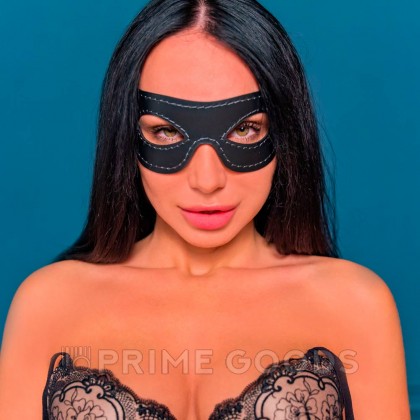 Открытая маска из натуральной кожи, острая от sex shop primegoods фото 4