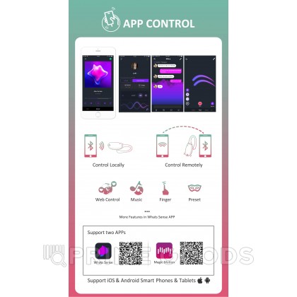 Виброяйцо Magic Motion Fugu, зеленый от sex shop primegoods фото 5