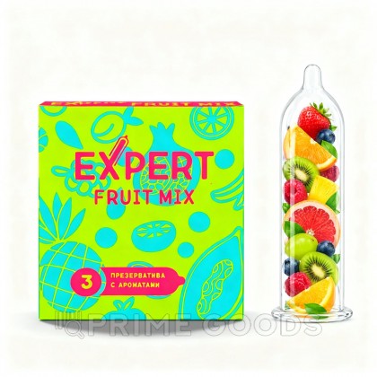 Презервативы EXPERT Fruit Mix, фруктовые ароматизированные, 3 шт от sex shop primegoods