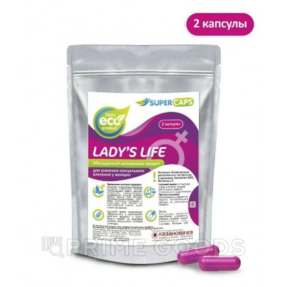 Средство возбуждающее для женщин Lady'sLife 2 капсулы от sex shop primegoods