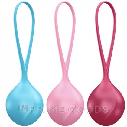 Вагинальные шарики Satisfyer Strengthening Balls (набор из 3 шт.) от sex shop primegoods фото 3