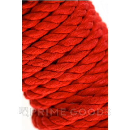 Хлопковая веревка для шибари, на катушке, красная, 10 м от sex shop primegoods фото 4