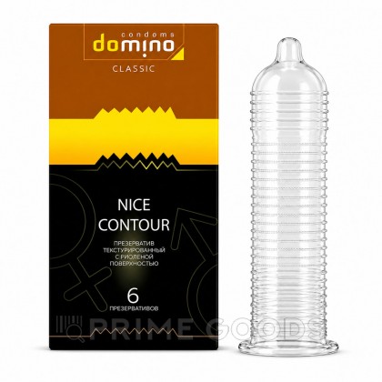 Презервативы DOMINO CLASSIC Nice Contour, с рифленой поверхностью, 6 шт от sex shop primegoods