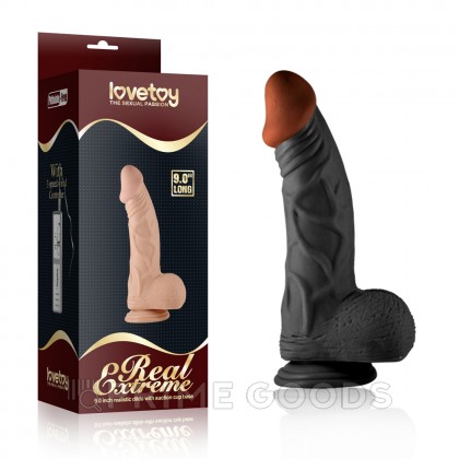 Реалистичный фаллоимитатор Lovetoy (23×4,5 см) на присоске от sex shop primegoods фото 7