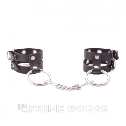 Однослойные наручники из двух ремешков от sex shop primegoods