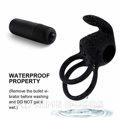 Эрекционное виброкольцо Power DUO clit cockring от sex shop primegoods фото 7