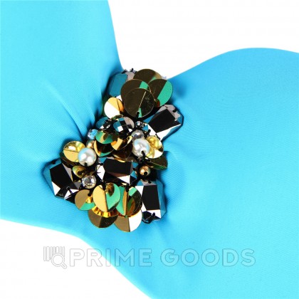 Купальник с завязками Rhinestone Blue (XL) от sex shop primegoods фото 3