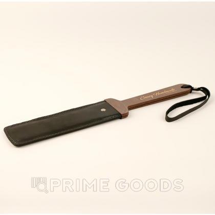 Гибкий паддл из натуральной кожи и дерева от sex shop primegoods фото 3