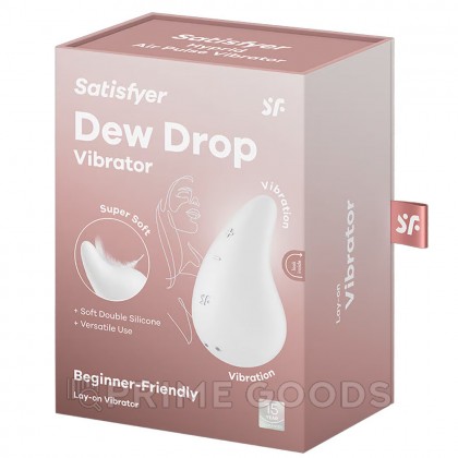 Клиторальный мини-вибратор Satisfyer Dew Drop белый от sex shop primegoods фото 6