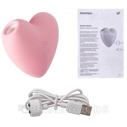 Вакуумный стимулятор Cutie Heart light Satisfyer розовый от sex shop primegoods фото 2