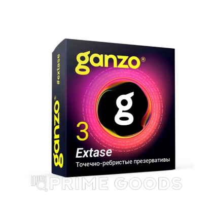Презервативы GANZO Extase №3 (точечные, ребристые) от sex shop primegoods фото 3