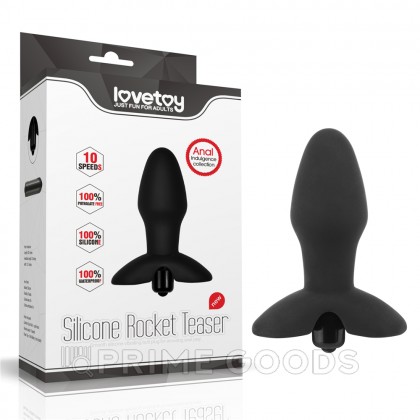 Силиконовый анальный плаг с вибрацией - Rocket Teaser  от sex shop primegoods