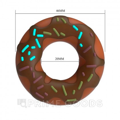Эрекционное кольцо Super donut Choco от sex shop primegoods фото 4
