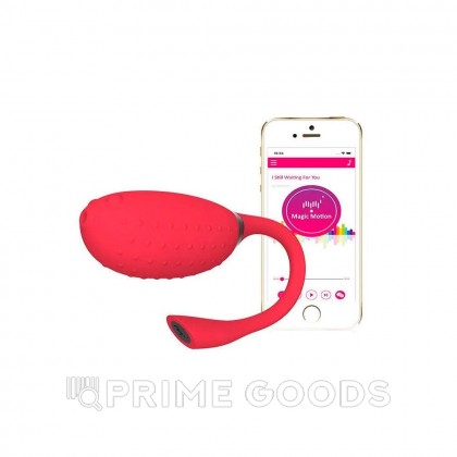 Виброяйцо Magic Motion Fugu, красный от sex shop primegoods фото 5