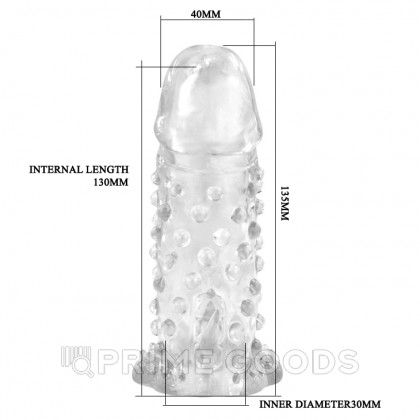 Насадка на член, материал TPR (13,5×4 см) от sex shop primegoods фото 3