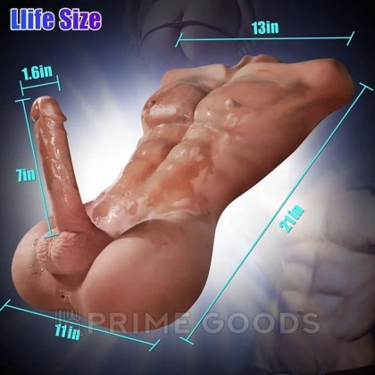 Сексуальный мужской торс с пенисом CompanionX Jeff 9 кг от sex shop primegoods фото 5