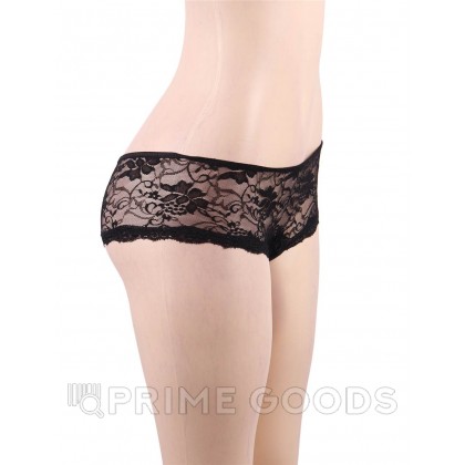 Трусики на завязках с доступом, черные, XS-S от sex shop primegoods фото 4