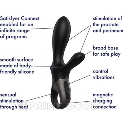 Универсальный смарт вибратор с подогревом Satisfyer Heat Climax+ от sex shop primegoods фото 7