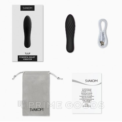 Вибропуля Tulip черная от SVAKOM от sex shop primegoods фото 4