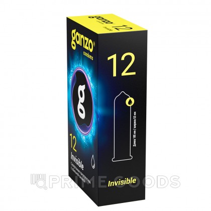 Презервативы GANZO Invisible, гладкие супертонкие с доп.смазкой, 12 шт от sex shop primegoods фото 3