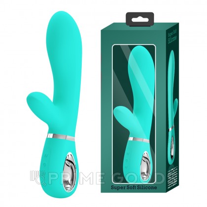 Вибратор-кролик Thomas Super Soft (20 см) бирюзовый от sex shop primegoods