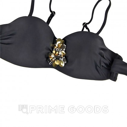 Купальник с завязками Rhinestone Black (S) от sex shop primegoods фото 7