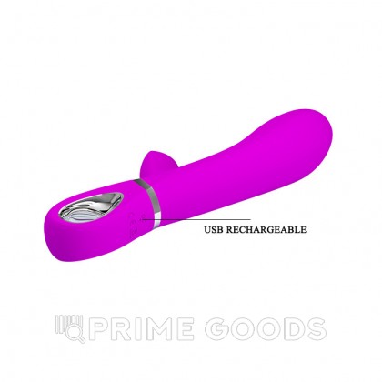 Вибратор со стимулятором клитора Pretty Love Thomas, фиолетовый от sex shop primegoods фото 2