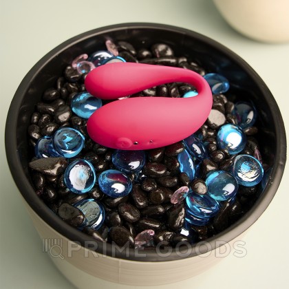 Вибратор для пар TWIN Pink с управлением через приложение от Amovibe от sex shop primegoods фото 6