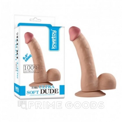Реалистичный фаллоимитатор Lovetoy Ultra Soft Dude (20×5 см) на присоске от sex shop primegoods