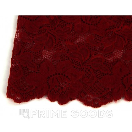 Трусики-шортики кружевные, бордовые, XL-2XL от sex shop primegoods фото 8