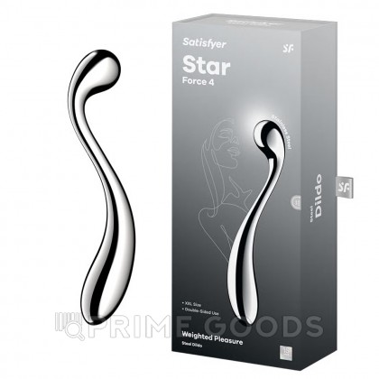 Стальной фаллоимитатор Satisfyer Star Force 4 (26×3,5 см) от sex shop primegoods