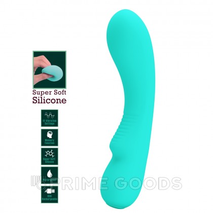 Вибратор Matt Super Soft (19 см) бирюзовый от sex shop primegoods фото 2