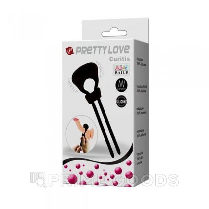 Эрекционное кольцо с фиксацией и вибрацией Curitis от sex shop primegoods фото 3