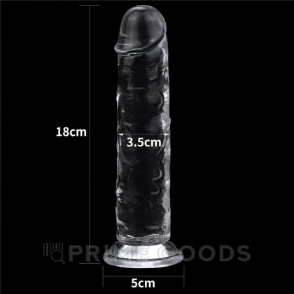 Фаллоимитатор Flawless Clear (18*3,5 см) от sex shop primegoods фото 7