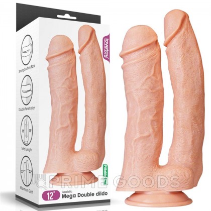 Двойной фаллоимитатор Lovetoy (30–33×5,5–6,8 см) на присоске от sex shop primegoods