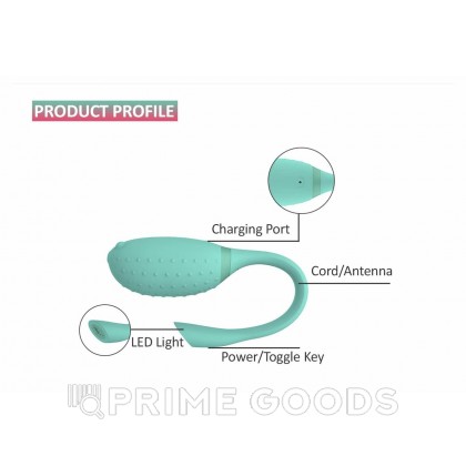Виброяйцо Magic Motion Fugu, зеленый от sex shop primegoods фото 2