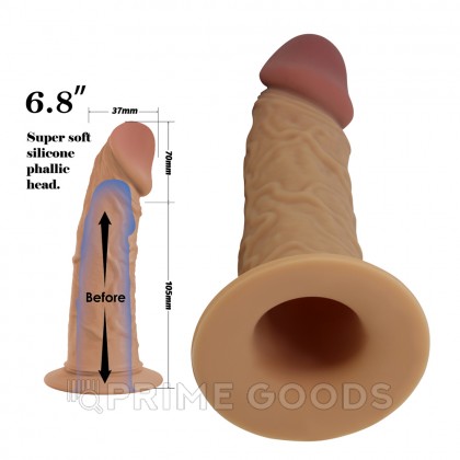 Страпон Houston (17,5*3,7 см) от sex shop primegoods фото 3