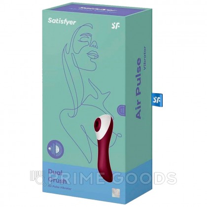 Вакуумный стимулятор с вибрацией Dual Crush Satisfyer от sex shop primegoods фото 8