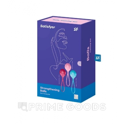 Вагинальные шарики Satisfyer Strengthening Balls (набор из 3 шт.) от sex shop primegoods фото 8