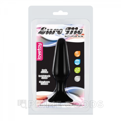 Анальный плаг Lovetoy черный  (размер S: 11,5*2,7) от sex shop primegoods