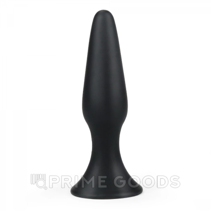 Анальный плаг Lovetoy черный  (размер S: 11,5*2,7) от sex shop primegoods фото 3