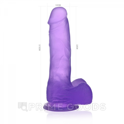 Фаллоимитатор - Crystal Dildo Medium Lovetoy (17*3.5) фиолетовый от sex shop primegoods фото 8