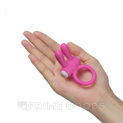 Эрекционное виброкольцо Power Rabbit clit cockring (розовое) от sex shop primegoods фото 3