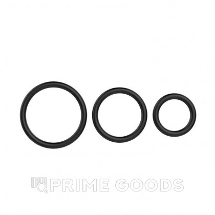 Набор эрекционных колец Cock & Ball rings от sex shop primegoods фото 3
