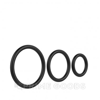 Набор эрекционных колец Cock & Ball rings от sex shop primegoods фото 5