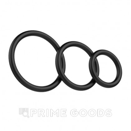 Набор эрекционных колец Cock & Ball rings от sex shop primegoods фото 6