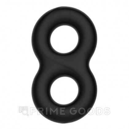 Двойное эрекционоое кольцо Super Soft Silicon от sex shop primegoods фото 4