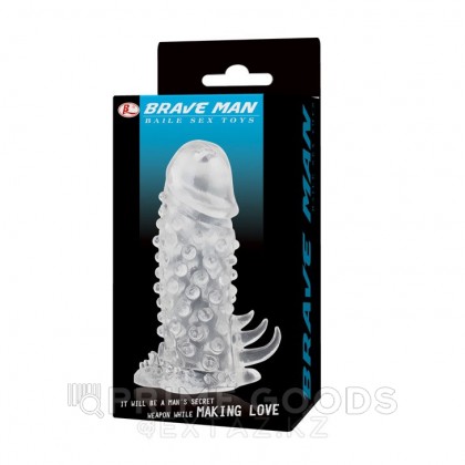 Насадка на член, материал TPR (13,5×4 см) от sex shop primegoods фото 2